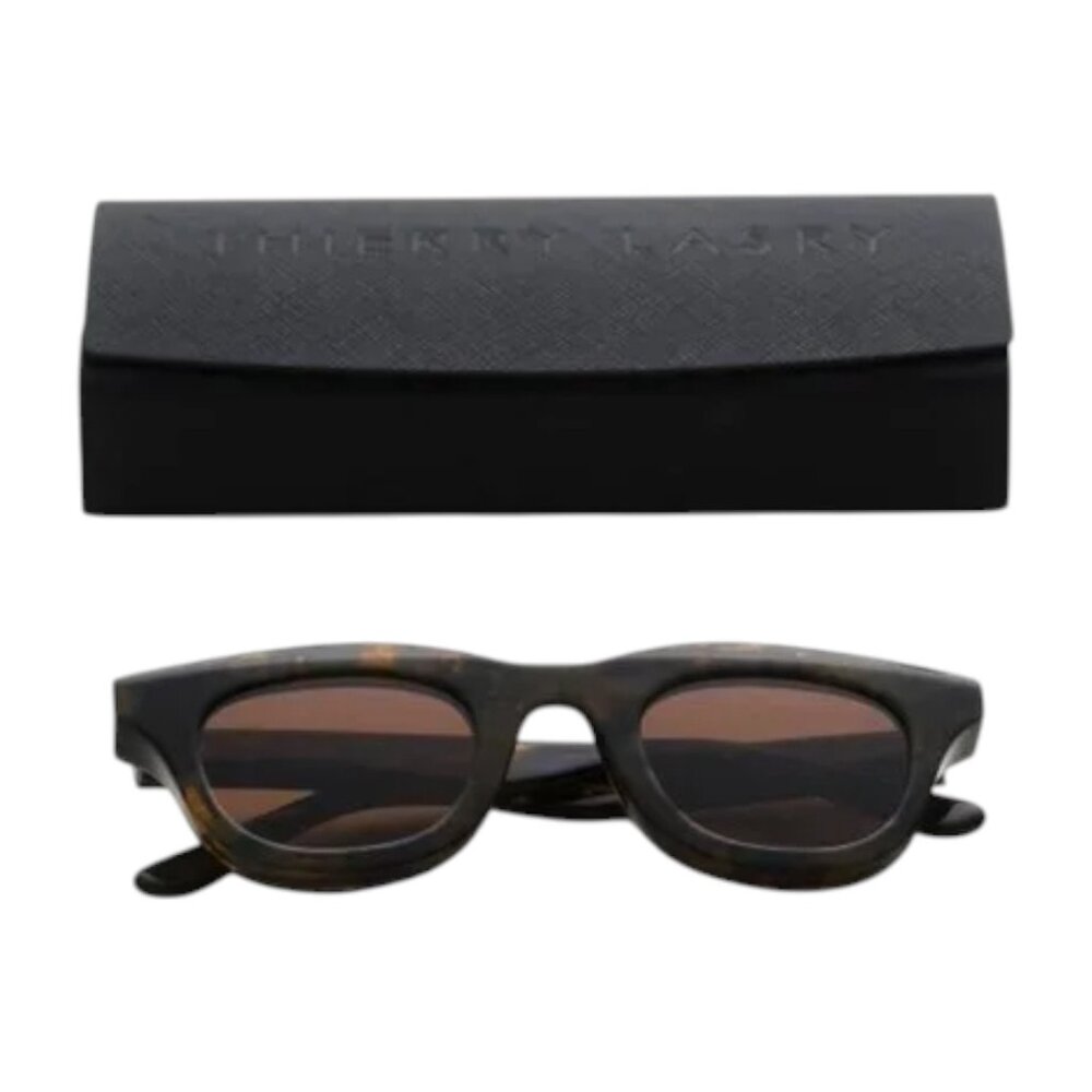 THIERRY LASRY Brown 45mm Oval Sunglasses